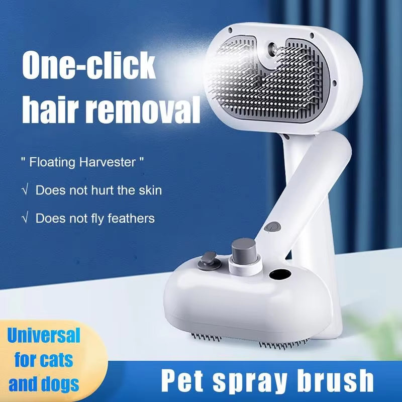 Animal Hair Remover Brush Dog and Cat Steam Brush Pet Self Cleaning Dog Brush Grooming Removes Cat Hairs Cat Dog Accessories